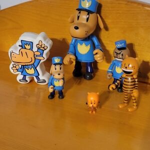 Dog Man and Friends Action Figure Set - Blue and Orange